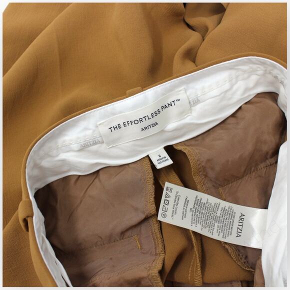 Sz 6 Aritzia The Effortless Pant Crepette Saville HiWaist WideLeg Japan Trouser - Picture 6 of 11